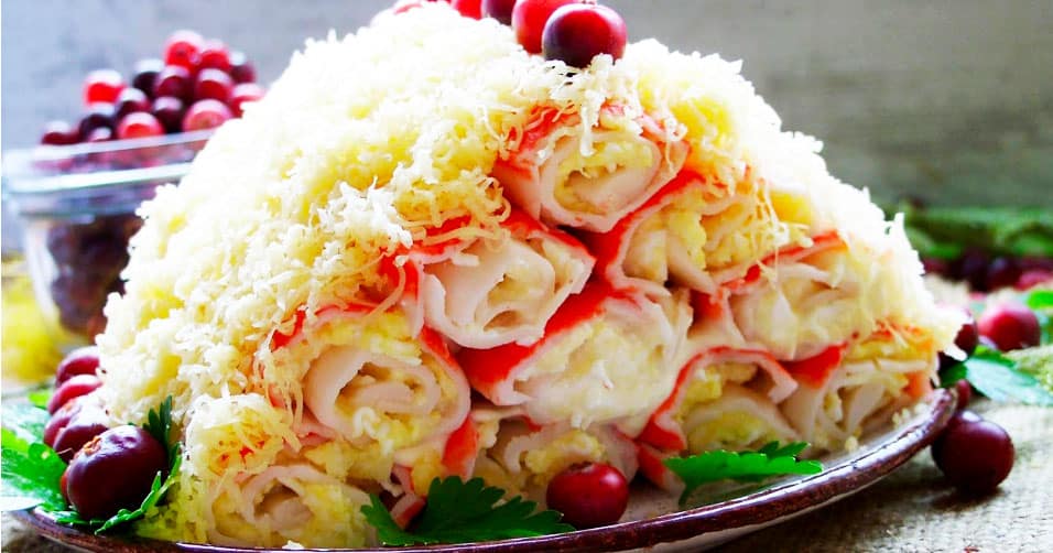Простой салат "Монастырская хата" из 5 ингредиентов: идеальное блюдо для праздничного стола